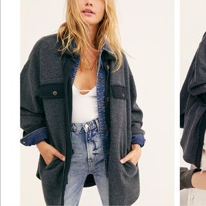 Free people Ruby jacket washed black